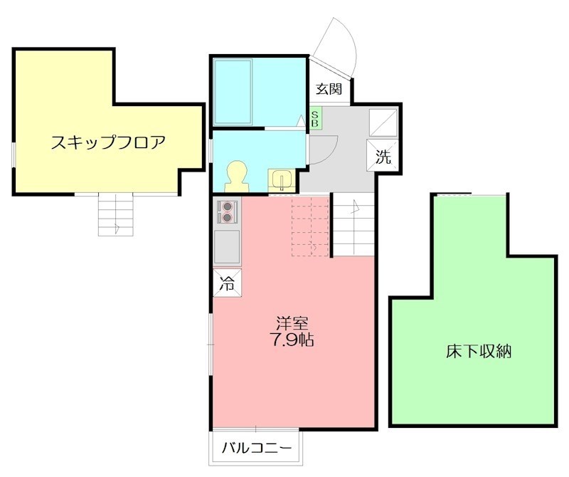 プレミア湘南 201号室 間取り