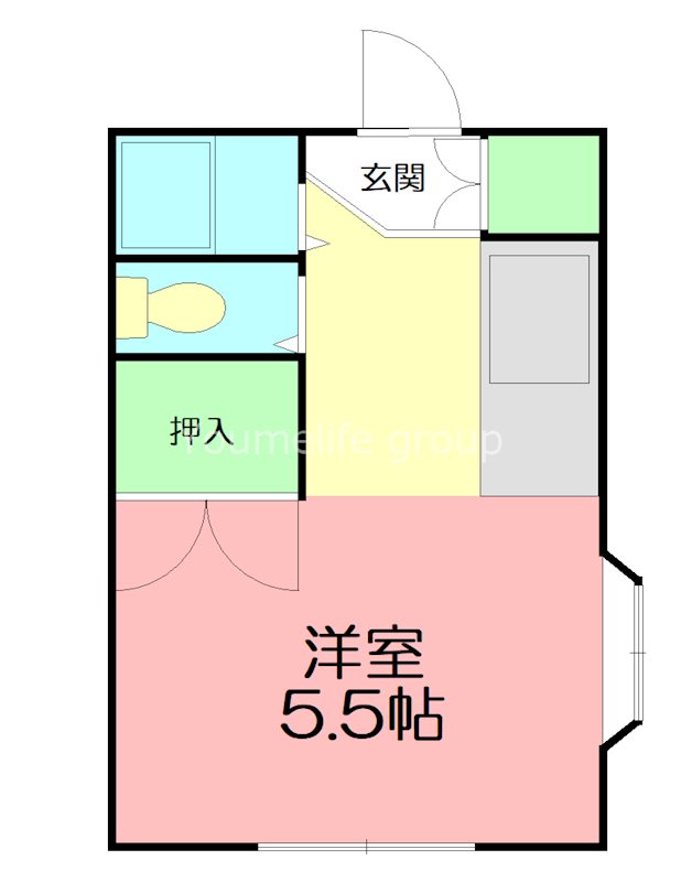 ファミリーコーポ笈川F棟 101号室 間取り