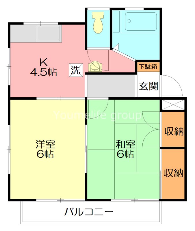 ドエルフェニックス 101号室 間取り