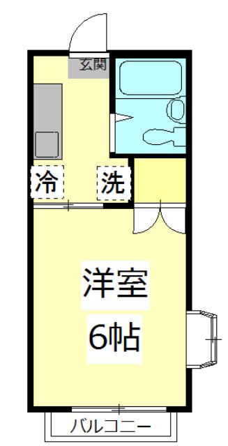 ファミーユISEHARA　B棟 201号室 間取り