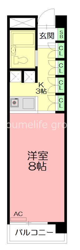 サンハイツ湘南 203号室 間取り
