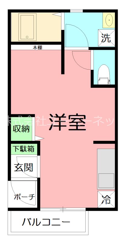 lifeship E棟  E22号室 間取り