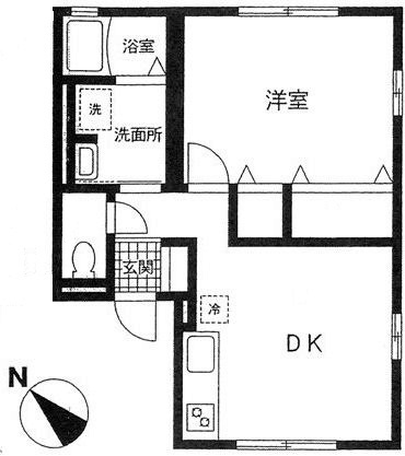 ラ・リベルテ 102号室 間取り