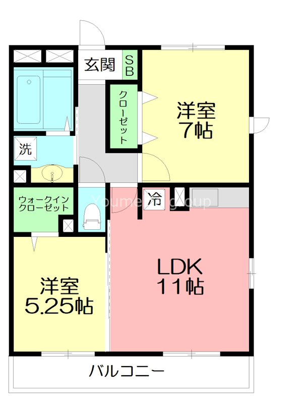 パークサイドレジデンス湘南 201号室 間取り