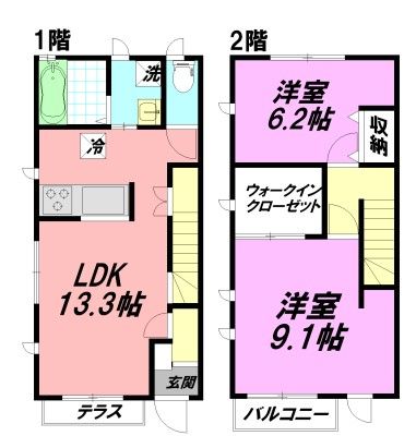 デル・ソーレ湘南Ｓ棟 G号室 間取り