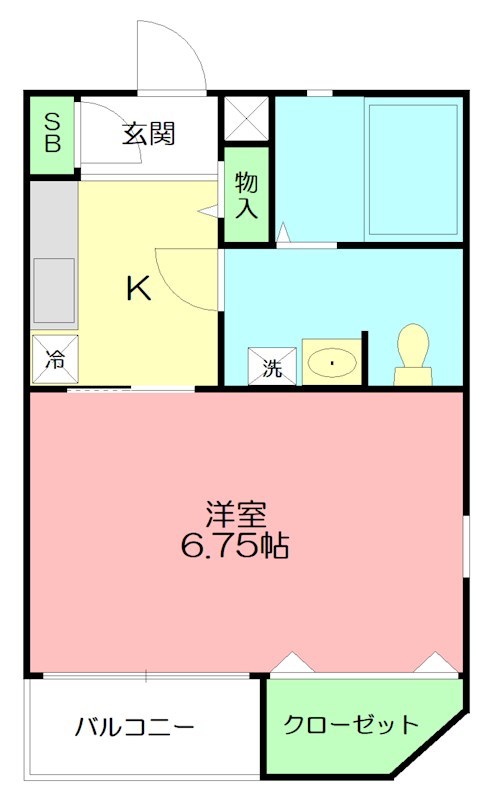 ラティアス 101号室 間取り
