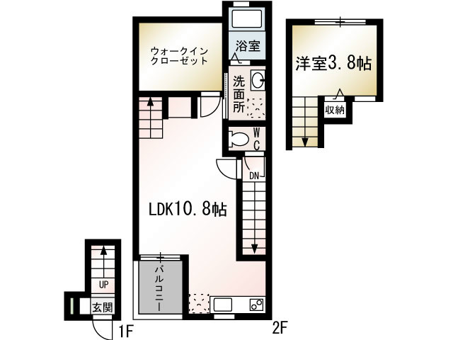 MK Concerto (エムケイコンチェルト) 206号室 間取り