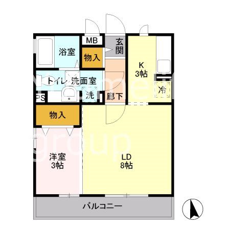 ブエナス  103号室 間取り
