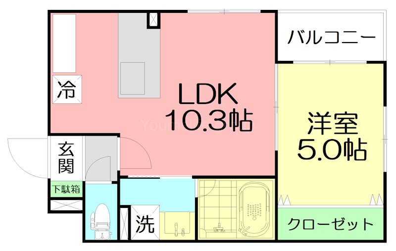 ParkLane八松(パークレーン) 203号室 間取り
