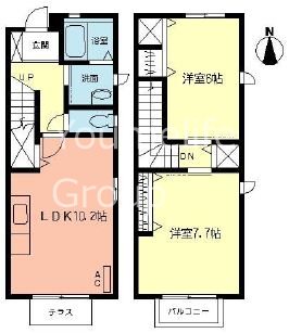湘南VENTUSⅠ 103号室 間取り