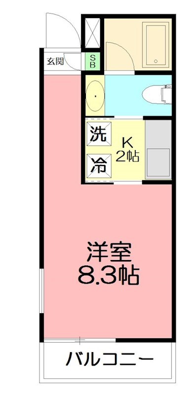 ＲＡＰＴ 303号室 間取り