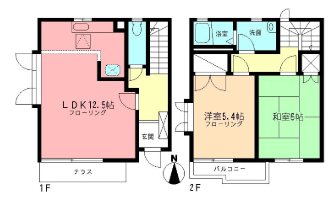 ローズガーデンD 101号室 間取り