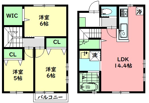 La Lumiere C 104号室 間取り