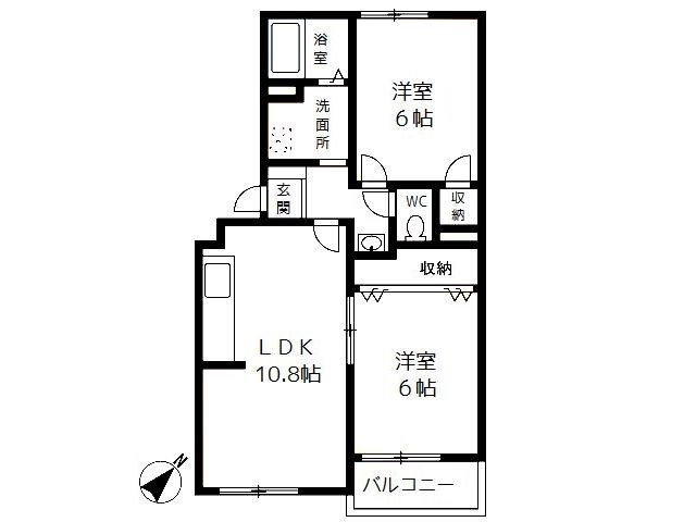 コート鵠沼 102号室 間取り