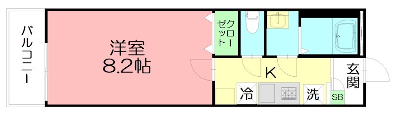 Laguna湯河原 105号室 間取り