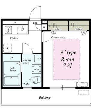 リブリ・代官町 202号室 間取り