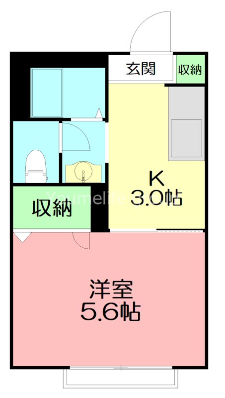 Bシャンブル(ボナーシャンブル) 102号室 間取り
