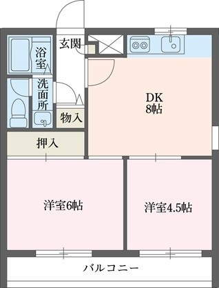 コンフォート本郷台A棟 404号室 間取り