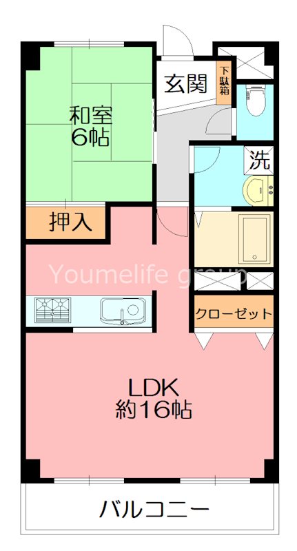 コスタビラ 601号室 間取り