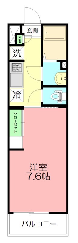 リブリ・桃浜町 101号室 間取り