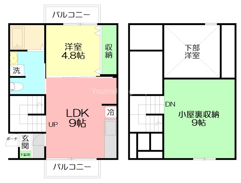 lifeship E棟 E26号室 間取り
