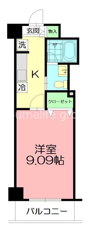 コンフォートタウン大船 504号室 間取り