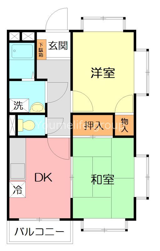 パークヒルズ 303号室 間取り