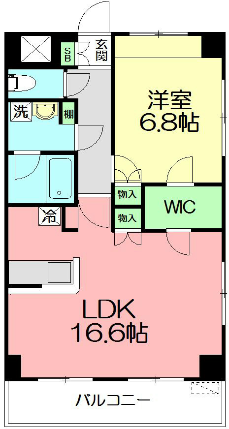 モリエム太平台 305号室 間取り