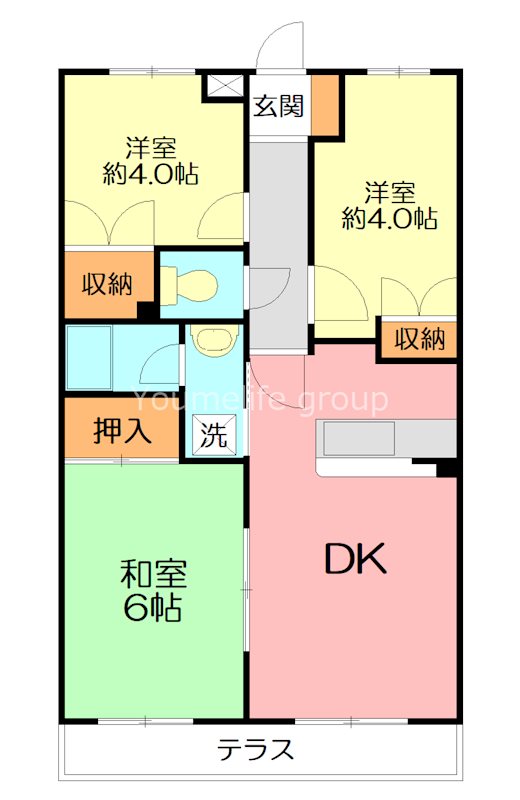 チェリーマンション 302号室 間取り