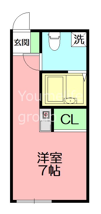 BACE亀井野 204号室 間取り