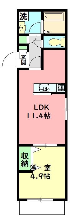Casa天神 間取り