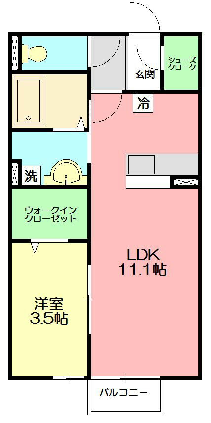 マ・メゾンASUKAⅢ 103号室 間取り