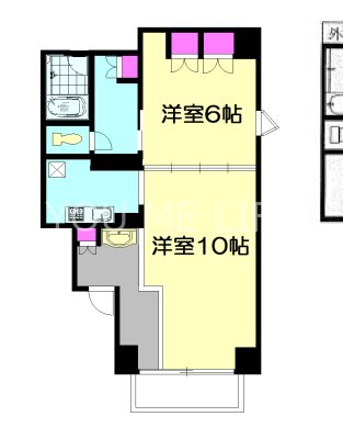 フレッサ鵠沼 4E号室 間取り