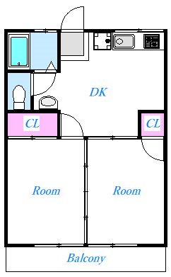 メゾンド藤 102号室 間取り