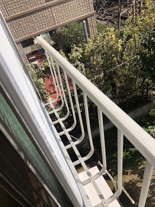 栢沼荘 ベランダ