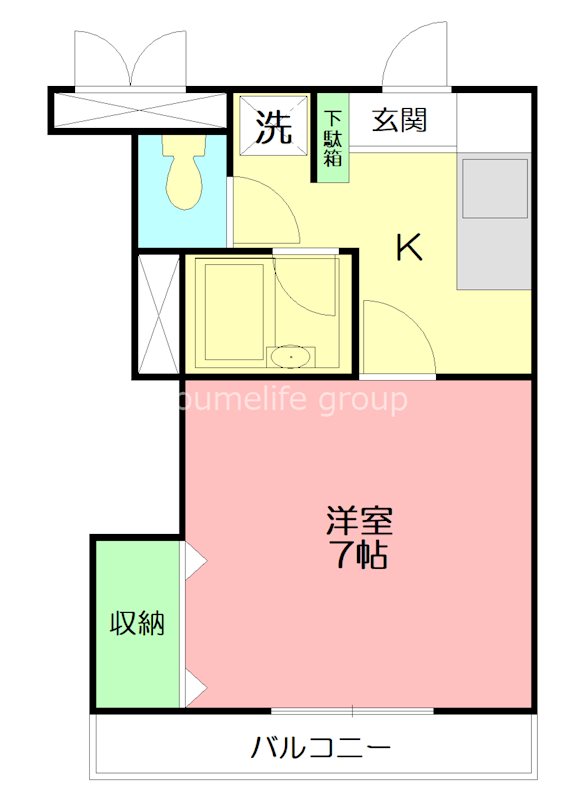 エトワールⅢ 402号室 間取り