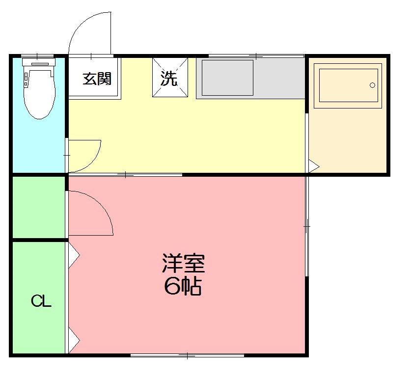 さがみ荘  202号室 間取り