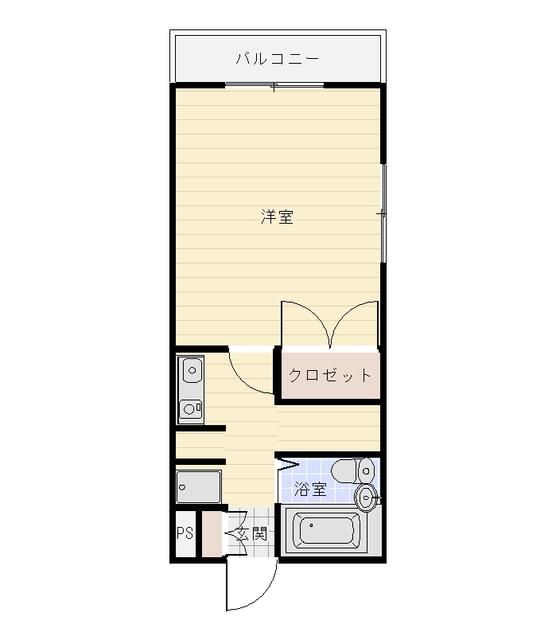 ハイツKOBA 201号室 間取り