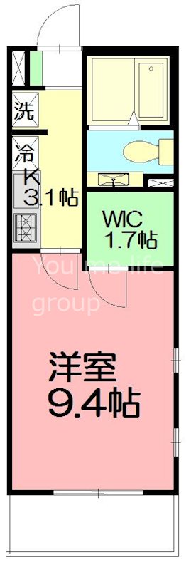 オクト鵠沼海岸 204号室 間取り