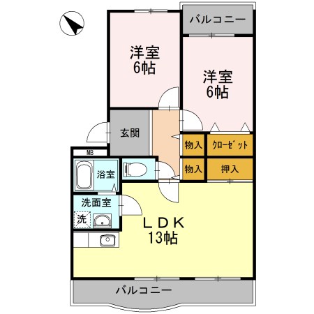 ハイムブローニュ 203号室 間取り