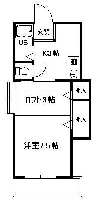 アドミラブール  107号室 間取り