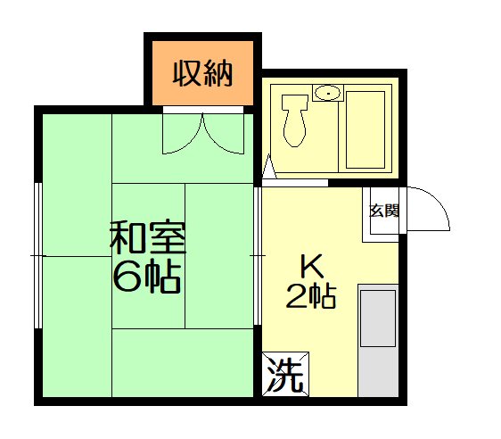 イーハトーブ 201号室 間取り