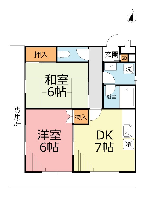 ルミエール湘南 105号室 間取り
