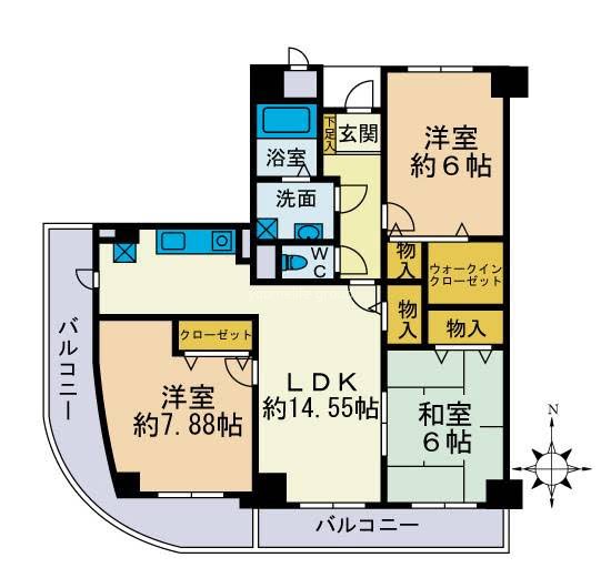 サンセールシマダ 207号室 間取り