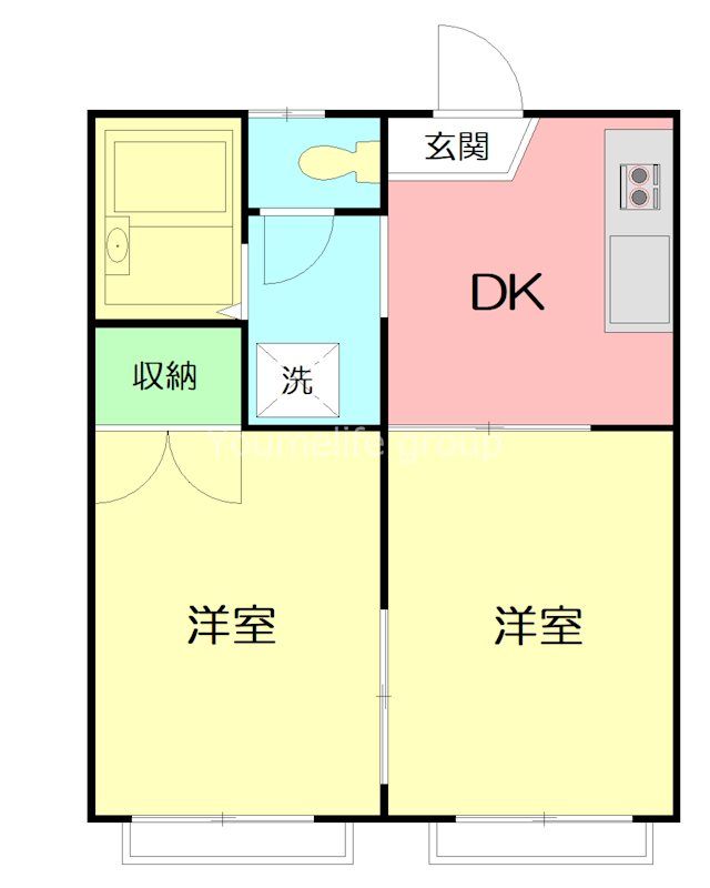 アステル藤沢 202号室 間取り