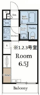 旭ハイム  203号室 間取り