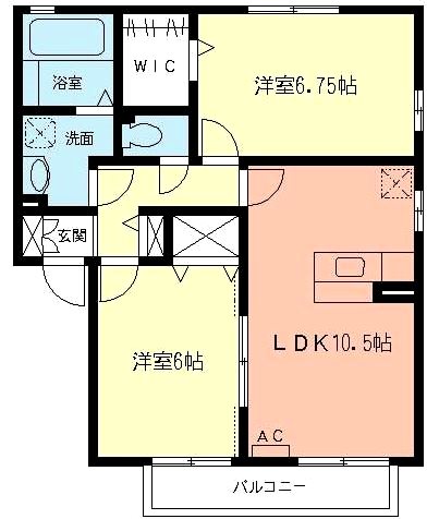サンパティーク湘南 102号室 間取り