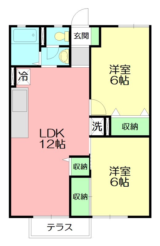 NYコーポ・D 203号室 間取り