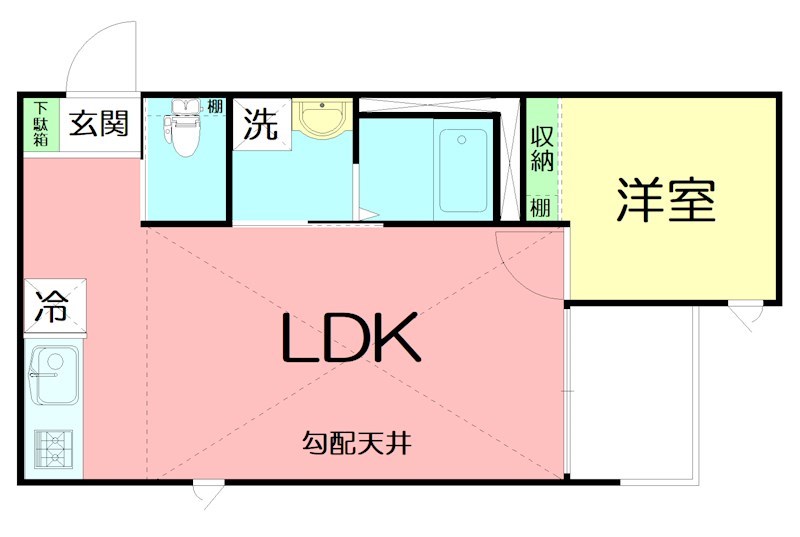 モナ・ローベル 205号室 間取り