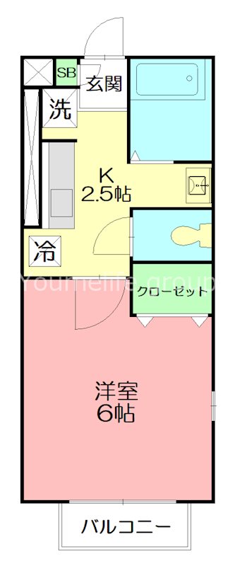 ヴェルデ七里ガ浜Ⅱ 201号室 間取り